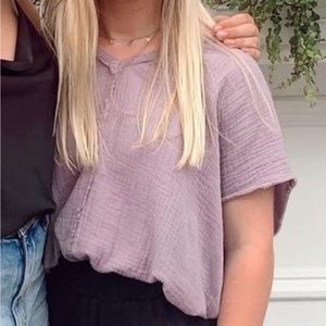 Lavender beach shirt